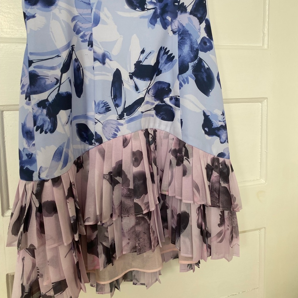 Free People x Fame and Partners floral mini dress with ruffled pleats - Picture 9 of 9